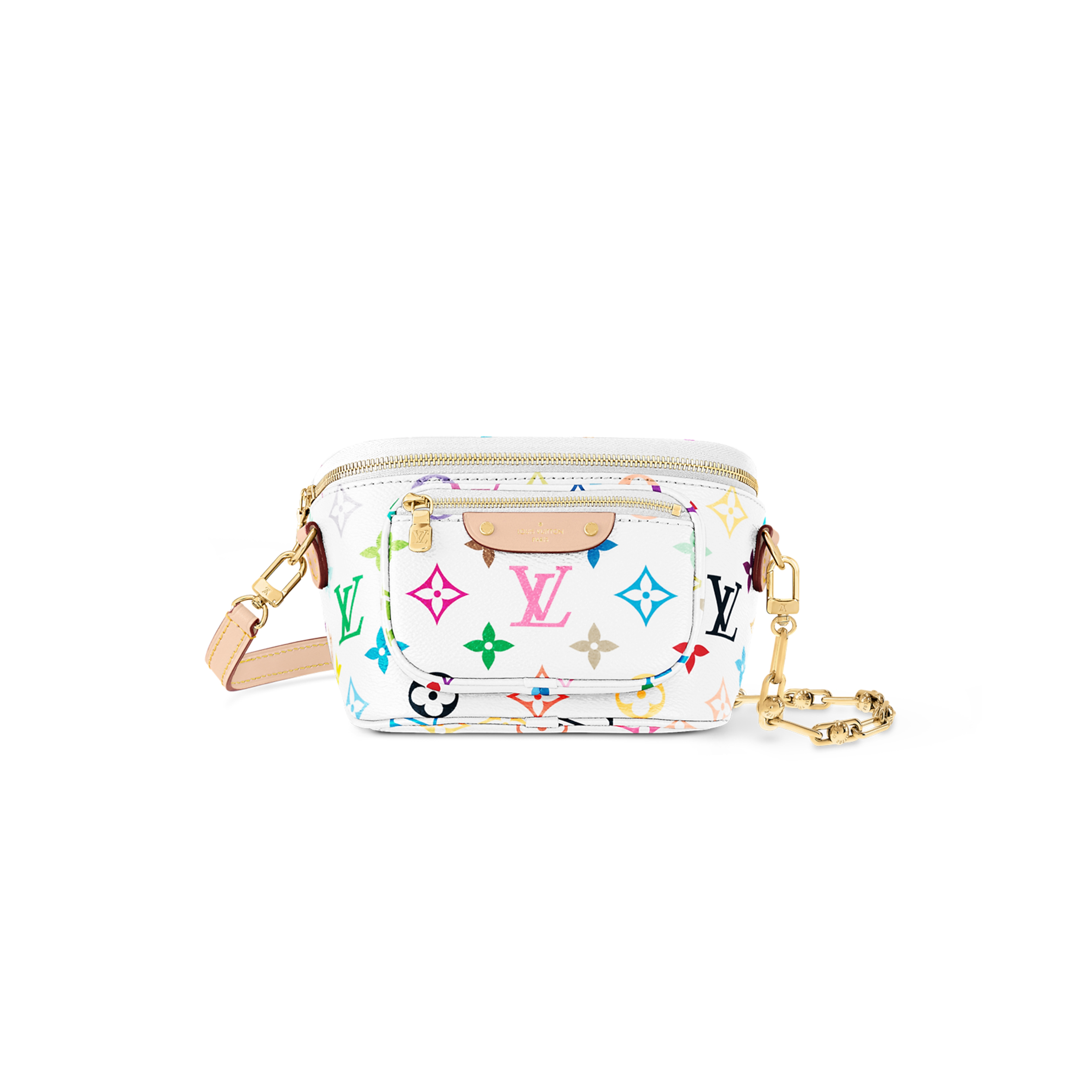 LOUIS VUITTON MURAKAMI LV X TM MINI BUMBAG M28326 (17*12*9cm)